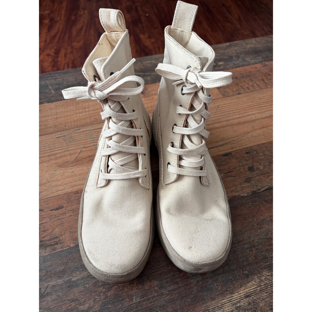 Sorel Mens Caribou X Boot‎ Lace Canvas Sea Salt Beige NM1688-125 Size 7.5